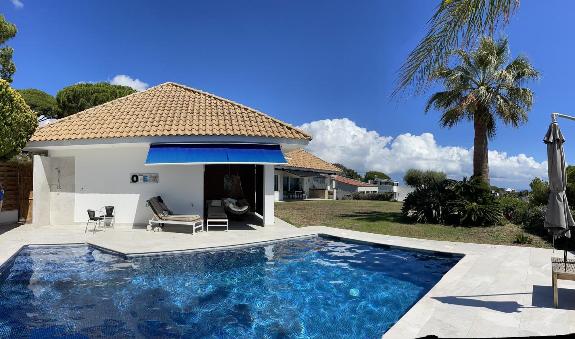 Palm Maresme - Suite With Bathroom And Terrasse With Ocean Views In A Private Villa Vilassar De Dalt Exteriér fotografie